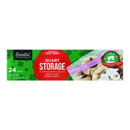 Essential Everyday Quart Storage - 24 Bag