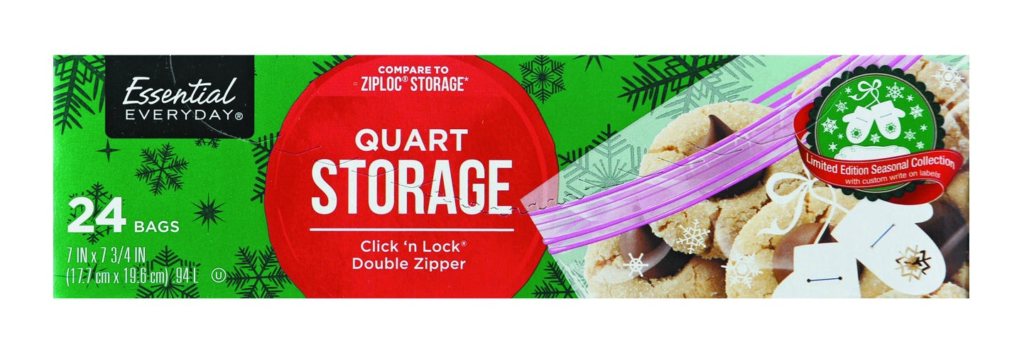 Essential Everyday Quart Storage - 24 Bag
