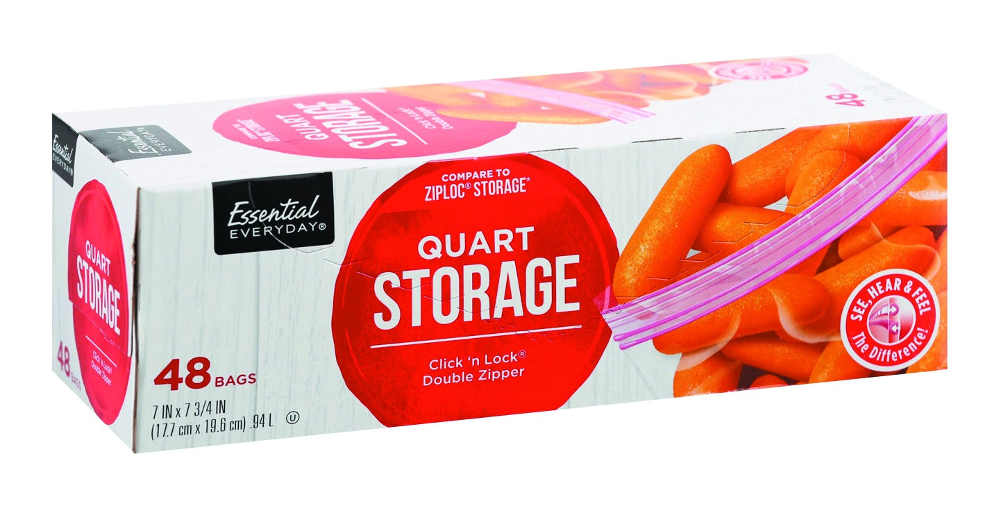 Essential Everyday Quart Storage - 48ct