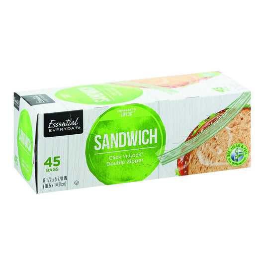 Essential Everyday Sandwich Bags - 45ct