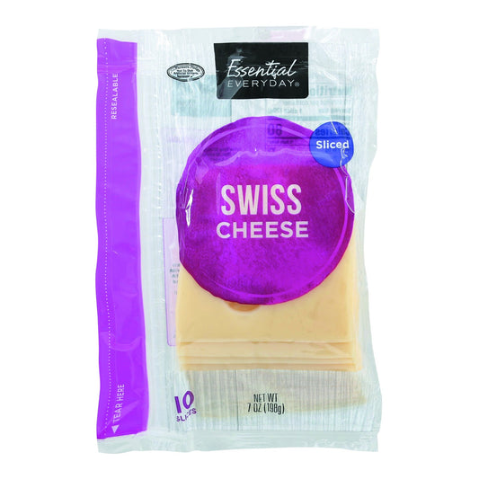 Essential Everyday Cheese, Swiss, Sliced