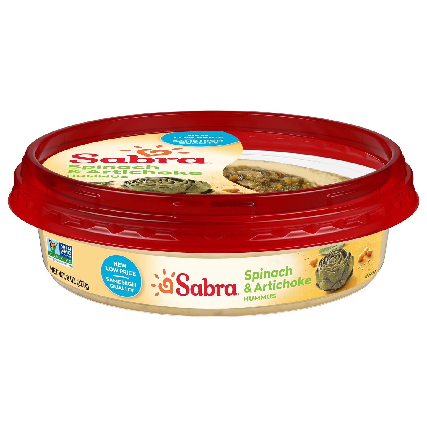 Sabra Hummus Spinach Artichoke, 8 Oz