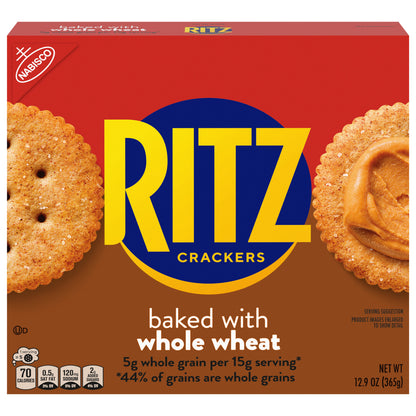RITZ Whole Wheat Crackers, 12.9 oz