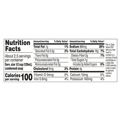 Campbell's Beef with Vegetables & Barley Condensed Soup 10.5 oz