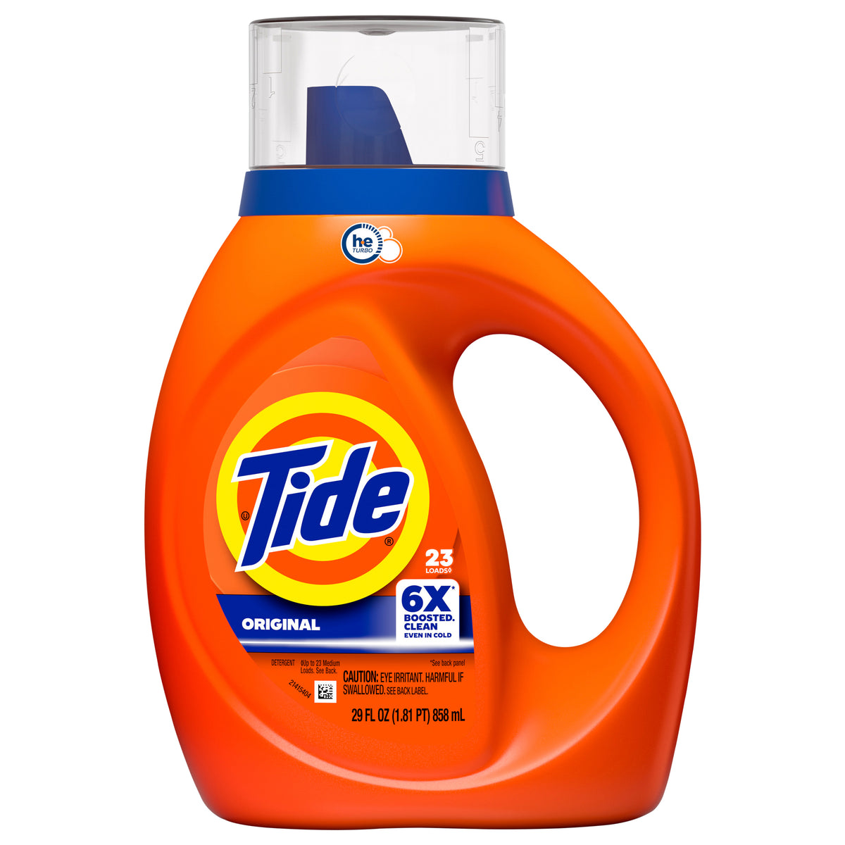 Tide Liquid Laundry Detergent, Original Scent, 23 Loads, 29 fl oz, Boosted Clean even in cold water, laundry soap, concentrated liquid detergent