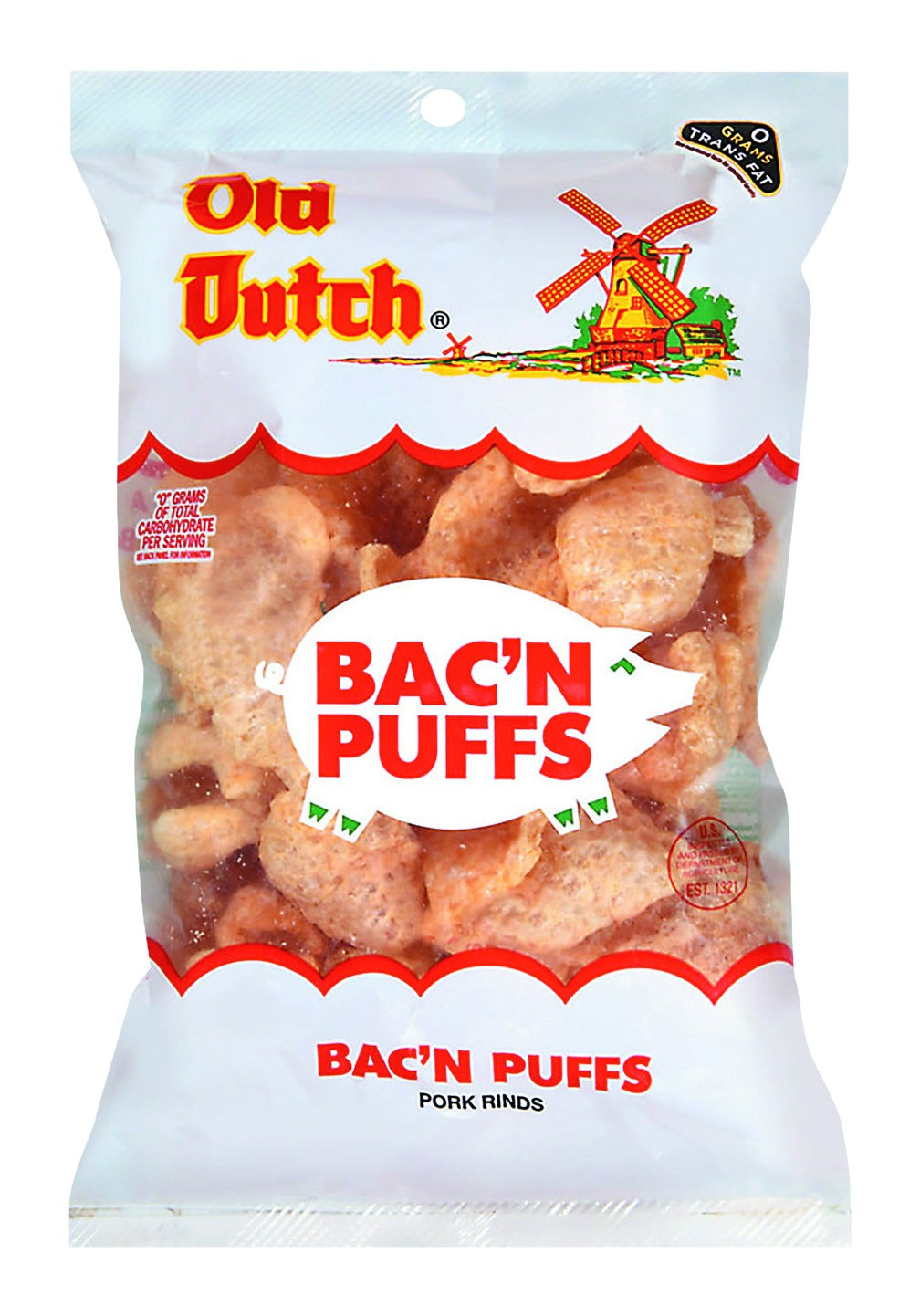 Old Dutch Pork Rinds, Bacon Puffs