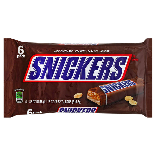 Snickers Candy Bars 6 ea