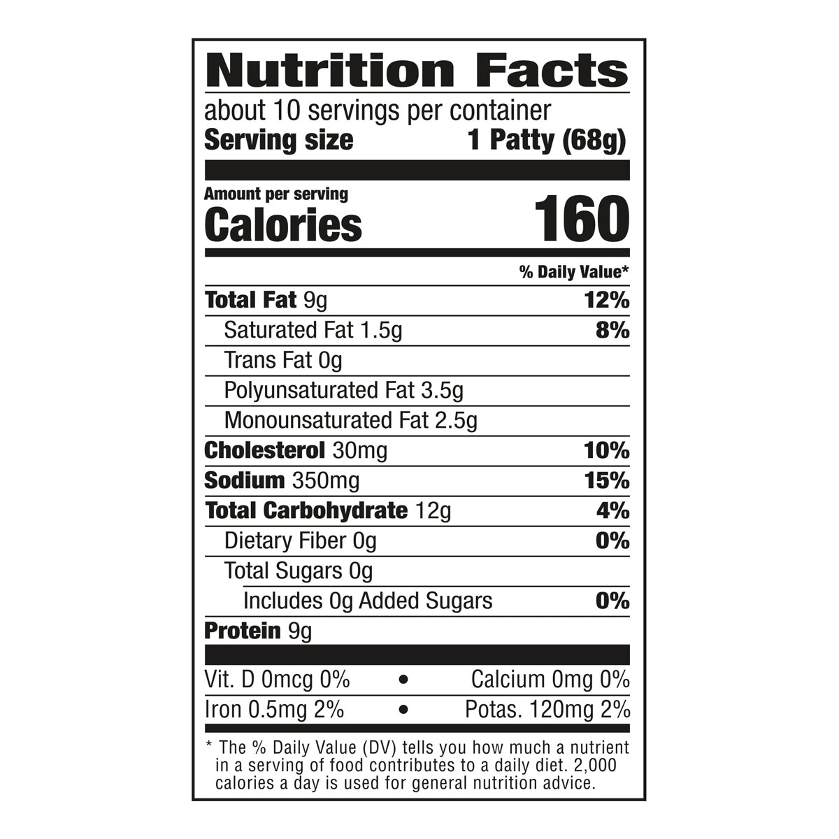 Banquet Chicken Breast Patties, Frozen Meal, 24 oz.