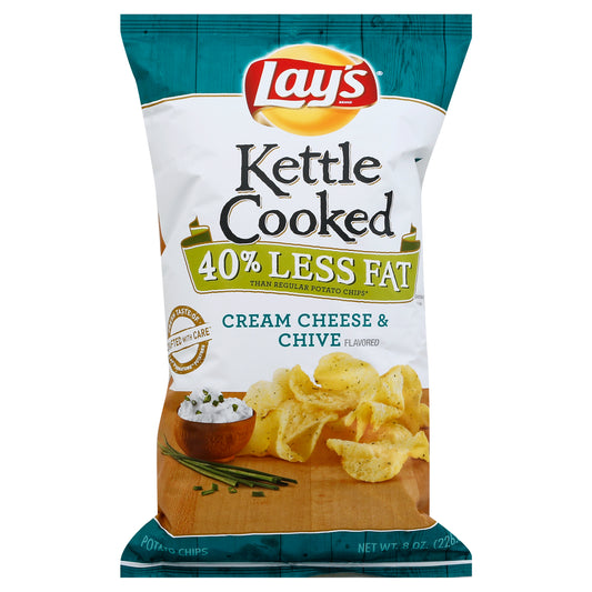 Lay's Potato Chips 8 oz - Cream Cheese & Chives