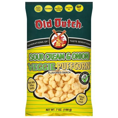 Old Dutch Sour Cream & Onion Veggie Puffcorn 7 oz