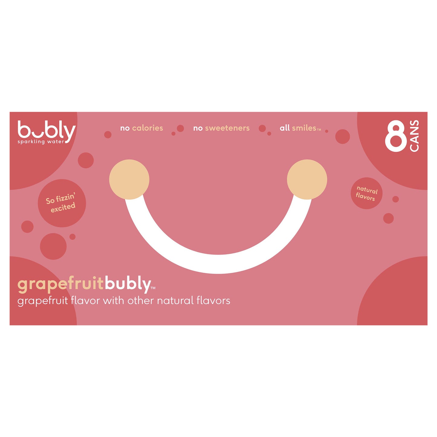 Bubly Grapefruit Sparkling Water 12 Fl Oz/8