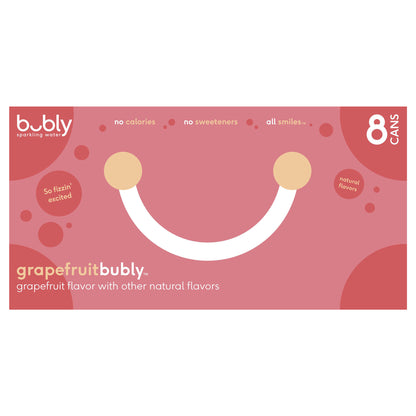 Bubly Grapefruit Sparkling Water 12 Fl Oz/8