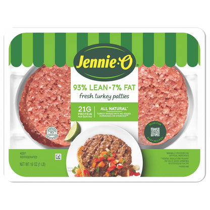 JENNIE-O Turkey Patties 93% Lean | 7% Fat