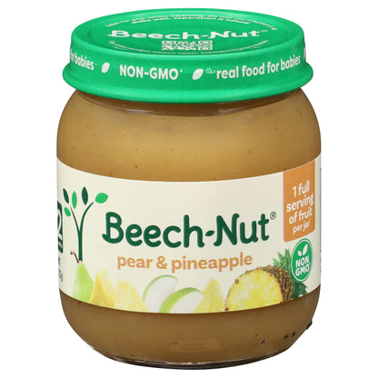 Beech-Nut Stage 2 (6+ Months) Pear & Pineapple 4 oz