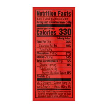 Lloyd's Baby Back Original BBQ Sauce Pork Ribs in BBQ Sauce 24 oz