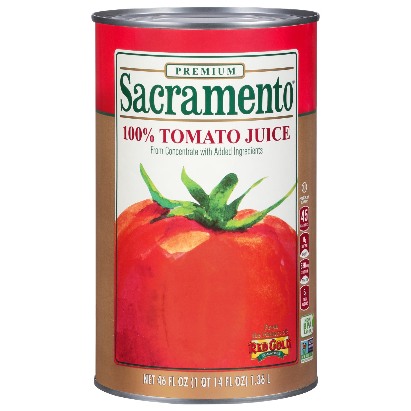 Sacramento Premium 100% Tomato Juice 46 fl oz