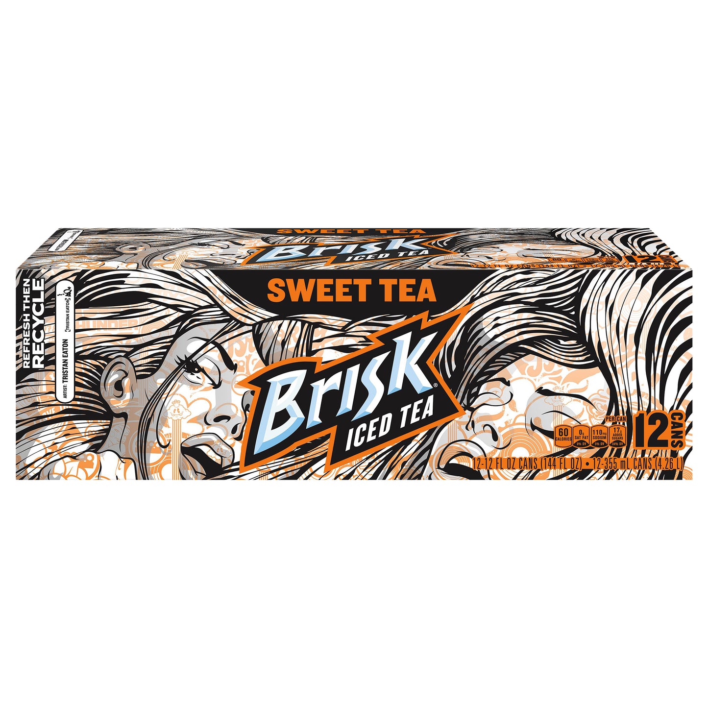 Brisk Iced Tea Sweet Tea 12 Fl Oz, 12 Count