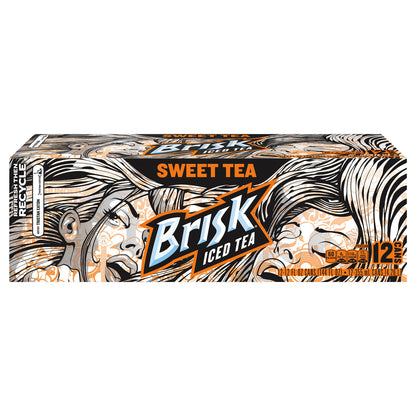 Brisk Iced Tea Sweet Tea 12 Fl Oz, 12 Count