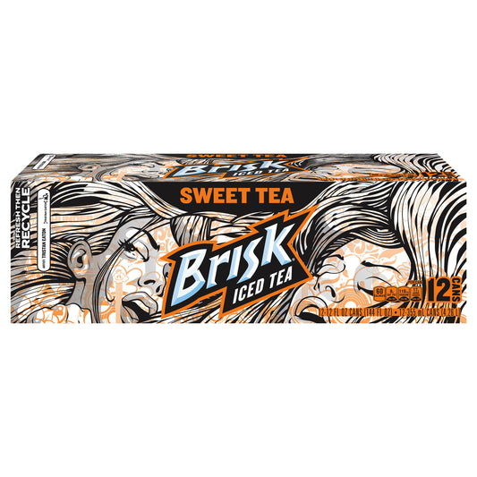 Brisk Iced Tea Sweet Tea 12 Fl Oz, 12 Count