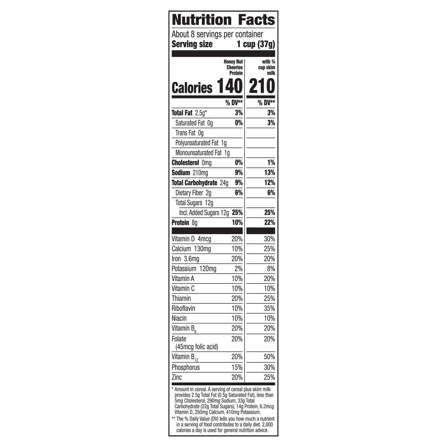 Cheerios Protein Honey Nut Breakfast Cereal