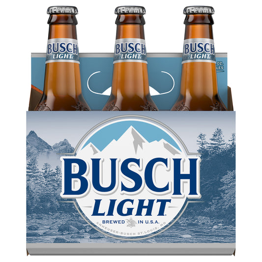 Busch Light Beer, 6 Pack Beer, 12 FL OZ Bottles