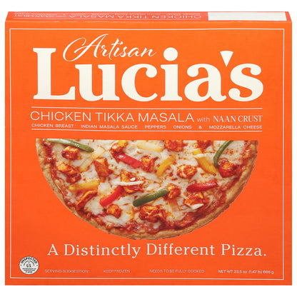 Lucia's Artisan Naan Crust Chicken Tikka Masala Pizza 23.5 oz