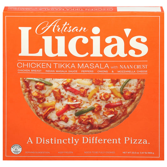 Lucia's Artisan Naan Crust Chicken Tikka Masala Pizza 23.5 oz