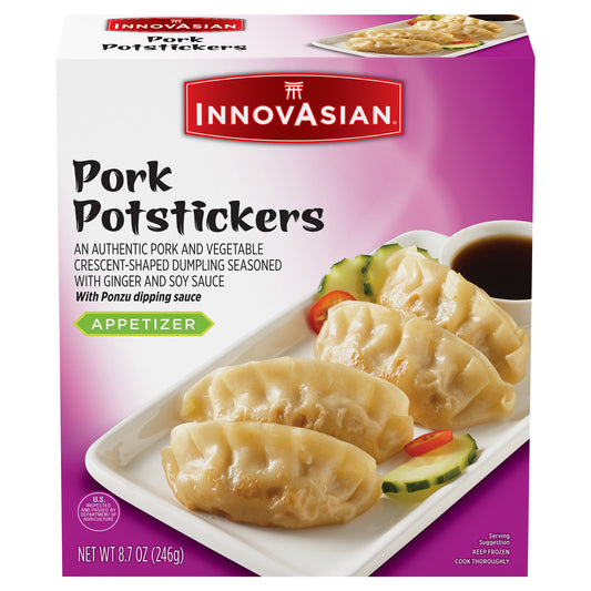 InnovAsian Pork Potstickers with Ponzu Sauce, 8.7 oz (Frozen)