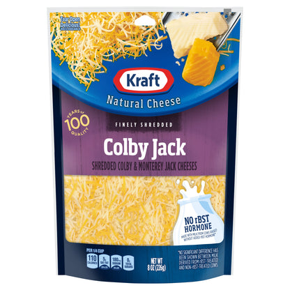 Kraft Colby Jack Finely Shredded Cheese, 8 oz Bag