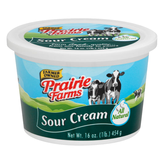 Prairie Farms All Natural Sour Cream 16 oz