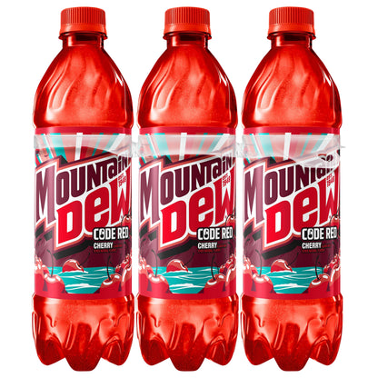 Mountain Dew Code Red Dew With A Rush Of Cherry 16.9 Fl Oz, 6 Count