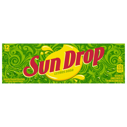 Sun Drop 12 Pack Citrus Soda 12-12 fl oz Cans