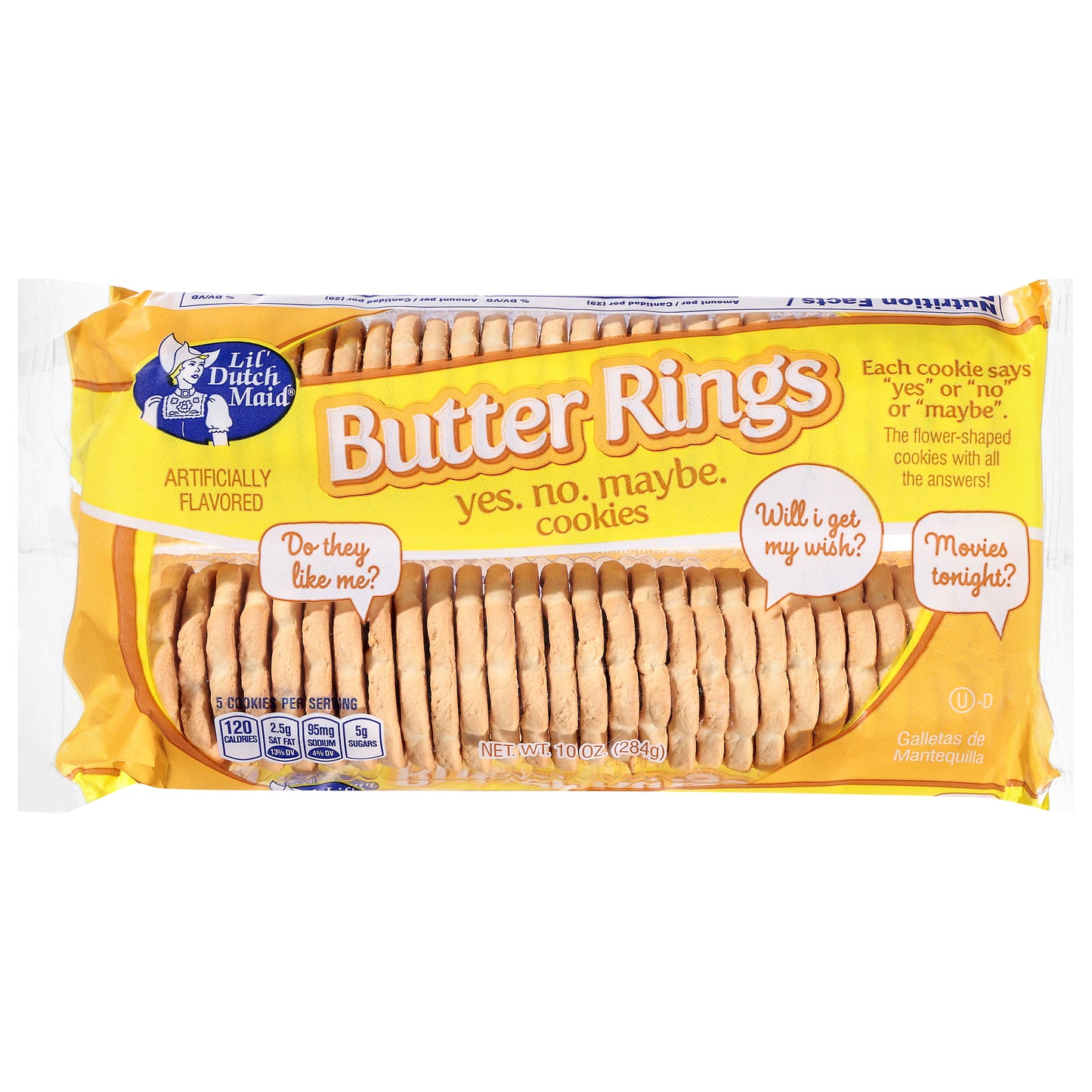 Lil Dutch Maid Butter Rings Cookies 10 oz