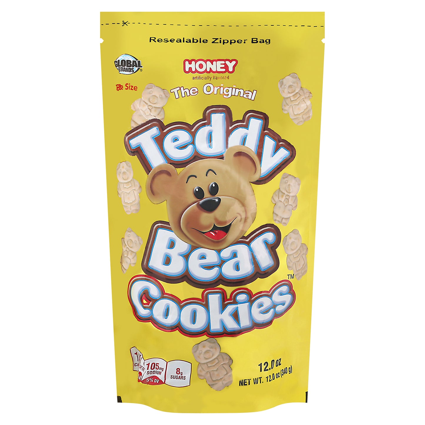 Global Brands Bite Size Teddy Bear Honey Cookies 12.0 oz