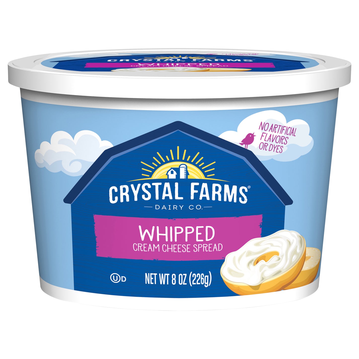 Crystal Farms Whipped Cream Cheese Cup, 8 oz.