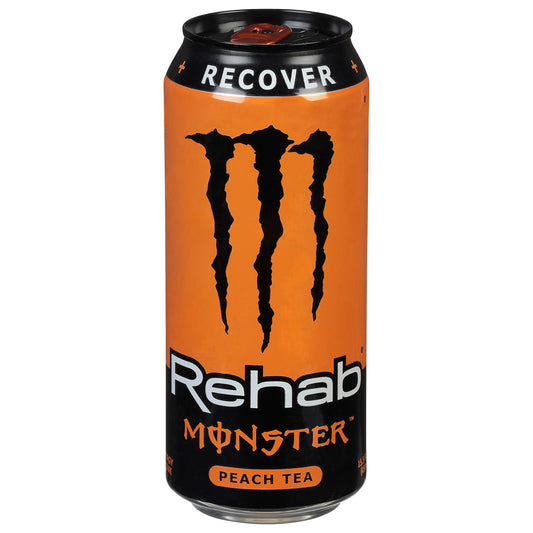 Rehab Monster Peach Tea Energy Drink 15.5 fl oz