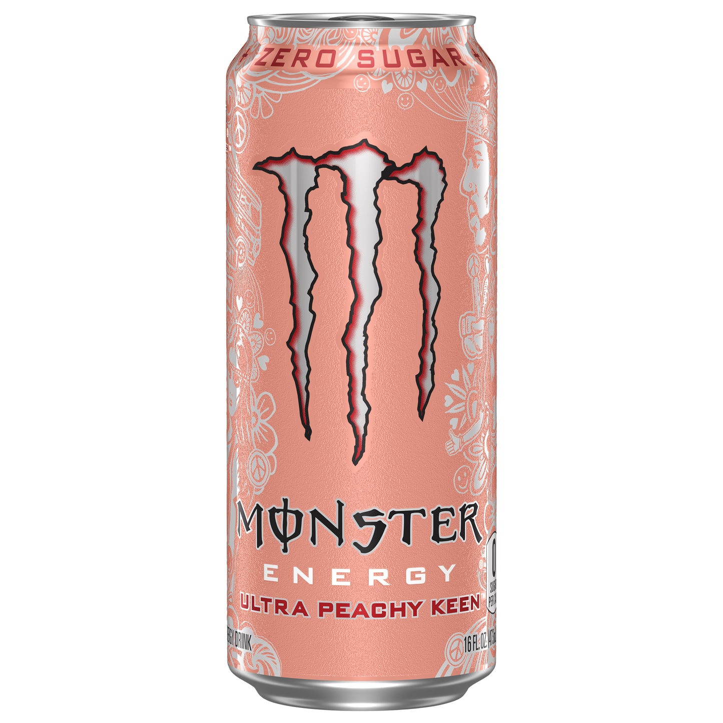 Monster Energy Zero Sugar Ultra Peachy Keen Energy Drink 16 fl oz