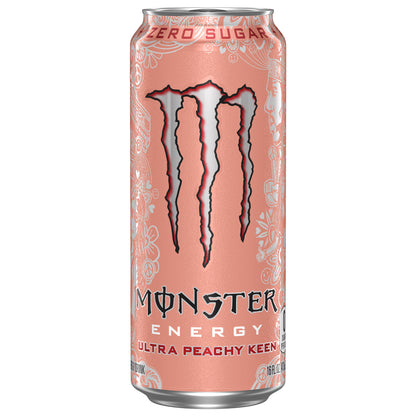Monster Energy Zero Sugar Ultra Peachy Keen Energy Drink 16 fl oz