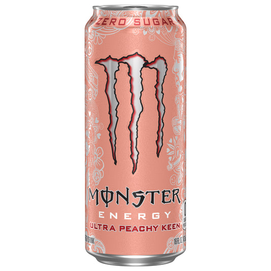 Monster Energy Zero Sugar Ultra Peachy Keen Energy Drink 16 fl oz