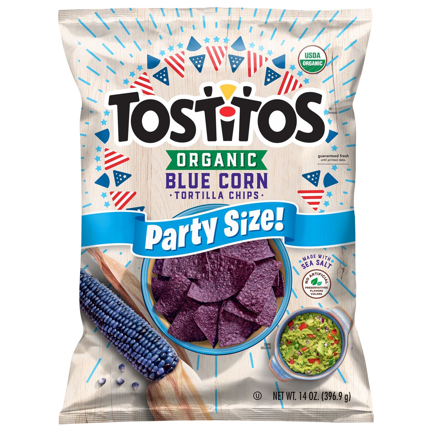 Tostitos Organic Tortilla Chips Blue Corn 14 Oz