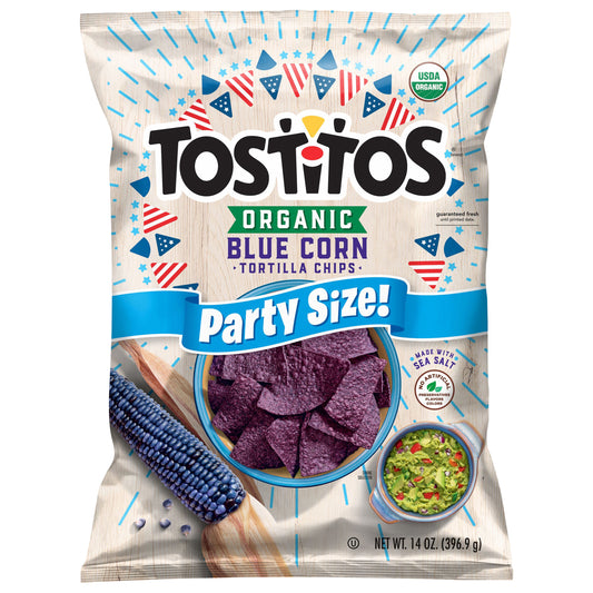 Tostitos Organic Tortilla Chips Blue Corn 14 Oz