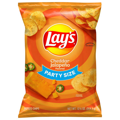 Lay's Potato Chips Cheddar Jalapeno Flavored 12 1/2 Oz