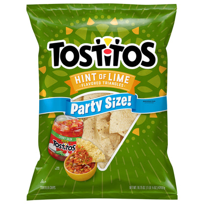 Tostitos Tortilla Chips Hint of Lime Flavored 16.75 Oz