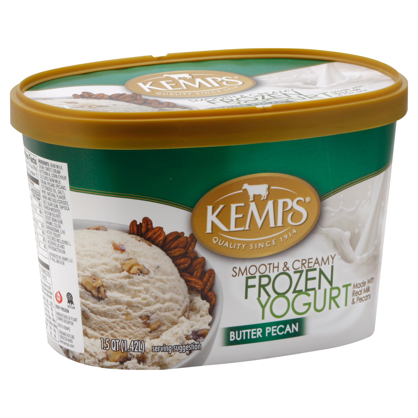 Kemps Frozen Yogurt 1.5 qt - BUTTER PECAN