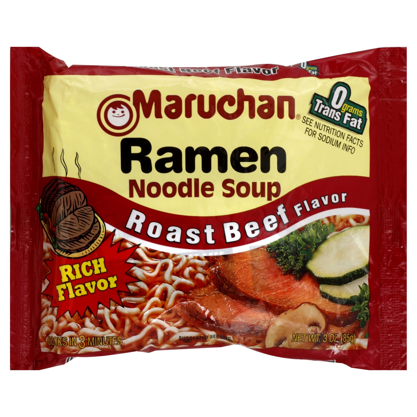 Maruchan Ramen Noodle Soup 3 oz - Roast Beef Flavor