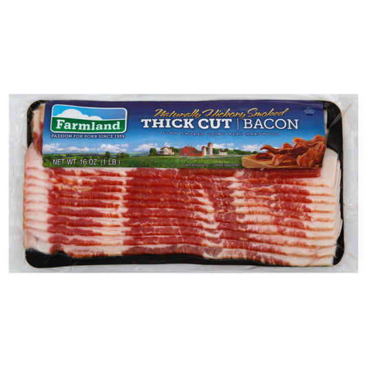 Farmland Naturally Hickory Smoked Thick Cut Bacon, 16 oz