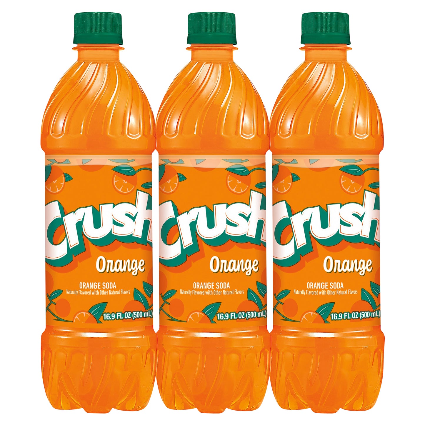 Crush Orange Soda, .5 L bottles, 6 pack