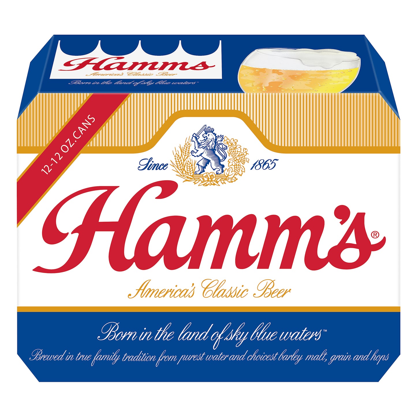 Hamms America's Classic Beer 12 ea