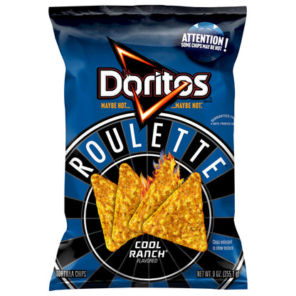 Doritos Roiulette Tortilla Chips Cool Ranch Flavored 9.0 Oz