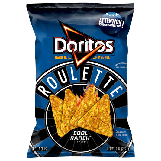 Doritos Roiulette Tortilla Chips Cool Ranch Flavored 9.0 Oz
